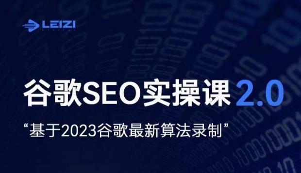雷子·谷歌SEO 2.0实战课，独立站询盘自由必备，基于2023谷歌最新算法录制-桀创项目掘金社