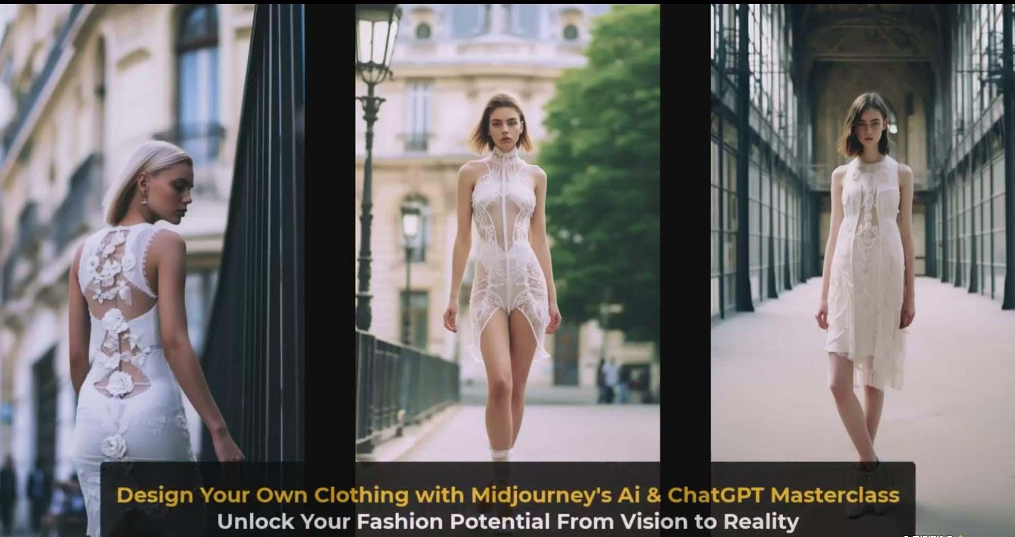 图片[4]-利用 Midjourneys Ai 人工智能设计自己的服装AI大师班-10节课-中英字幕-桀创项目掘金社