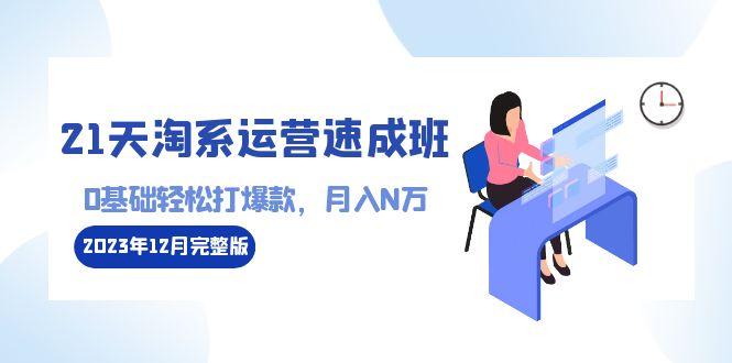 21天淘系运营-速成班2023年12月完整版：0基础轻松打爆款，月入N万-110节课-桀创项目掘金社