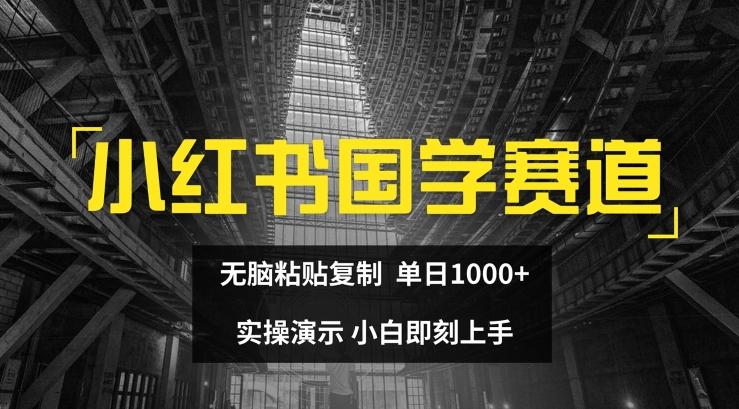 小红书国学赛道，无脑粘贴复制，单日1K，实操演示，小白即刻上手【揭秘】-桀创项目掘金社