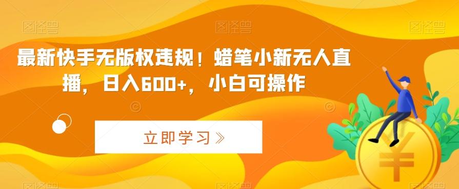 最新快手无版权违规！蜡笔小新无人直播，日入600+，小白可操作【揭秘】-桀创项目掘金社