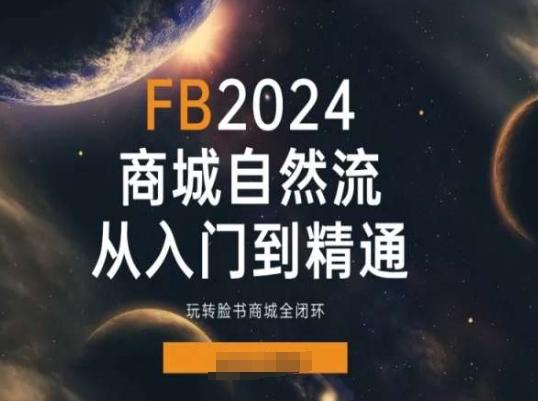 2024Faceboo商城自然流(从入门到精通)，玩转脸书商城全闭环-桀创项目掘金社