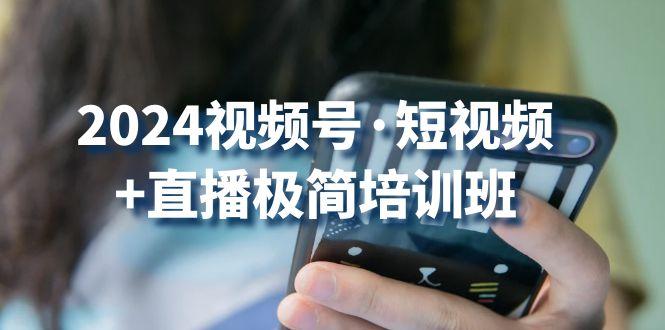 2024视频号·短视频+直播极简培训班：抓住视频号风口，流量红利-桀创项目掘金社