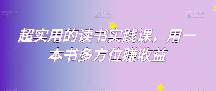 超实用的读书实践课，用一本书多方位赚收益-桀创项目掘金社