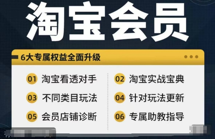 淘宝会员【淘宝所有课程，全面分析对手】，初级到高手全系实战宝典-桀创项目掘金社