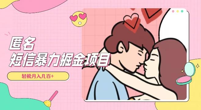 全网首发，揭秘超冷门匿名短信项目，通过信息差日入几百+【揭秘】-桀创项目掘金社