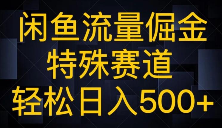 闲鱼流量倔金，特殊赛道，轻松日入500+-桀创项目掘金社