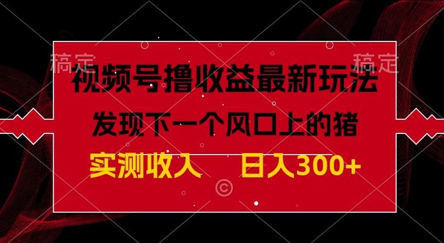 视频号分成计划最新玩法，单条作品几分钟制作完成,日入300+，过年前最后的冲刺-桀创项目掘金社