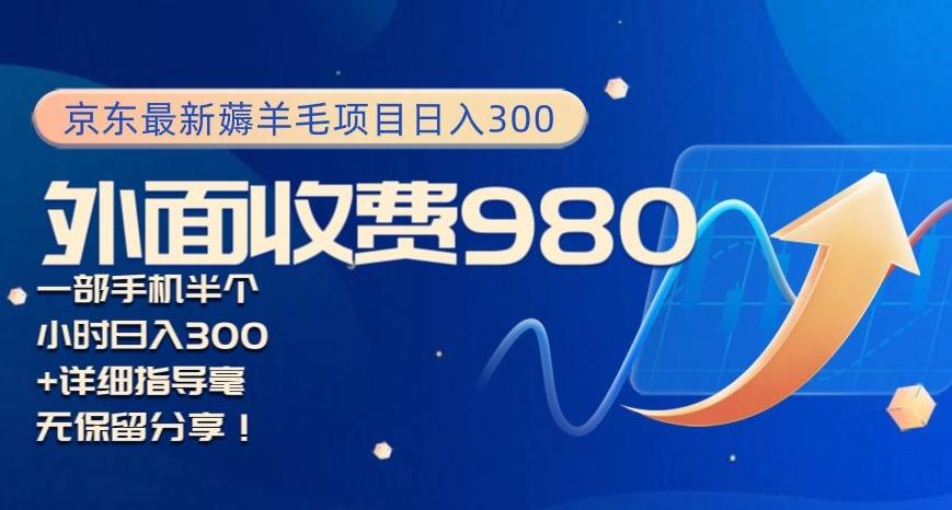京东最新薅羊毛项目小白怎么做到日入300+一部手机半小时搞定-桀创项目掘金社