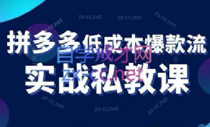 卡卡老师·拼多多低成本爆款流实战私教课-桀创项目掘金社